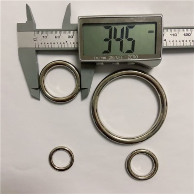 RR001  Alloy  O-ring Round Ring 4 Size Available For Bags Belts Strap Leather Crafts Inner Size 15 19 25 50mm   10pcs/Bag