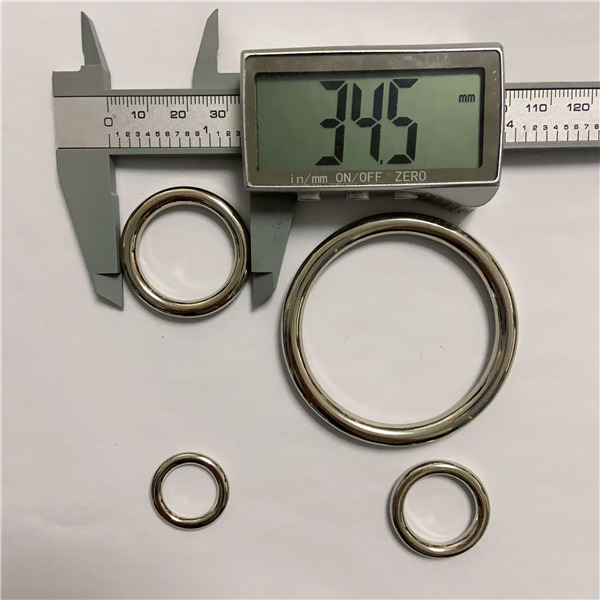 RR001  Alloy  O-ring Round Ring 4 Size Available For Bags Belts Strap Leather Crafts Inner Size 15 19 25 50mm   10pcs/Bag