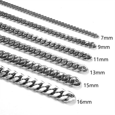 SC0011 Stainless Steel Basic Link Chain Necklace Men Women  10 Meters per Bag