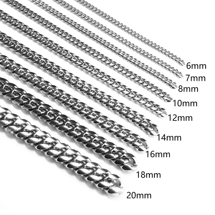 SC0012 Stainless Steel Basic Link Chain Necklace Men Women  10 Meters per Bag