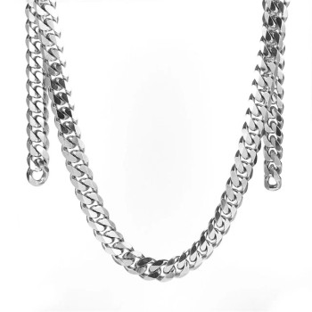 SC0013Stainless Steel Basic Link Chain Necklace Men Women  10 Meters per Bag
