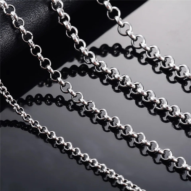 SC002 Stainless Steel Basic Link Chain Necklace Men Women  10 Meters per Bag