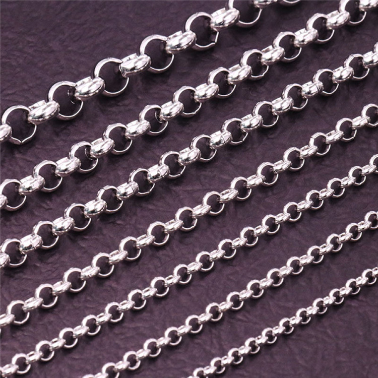 SC002 Stainless Steel Basic Link Chain Necklace Men Women  10 Meters per Bag
