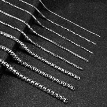 SC003 Stainless Steel Basic Link Chain Necklace Men Women  10 Meters per Bag