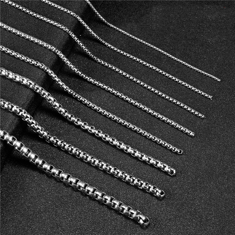 SC003 Stainless Steel Basic Link Chain Necklace Men Women  10 Meters per Bag
