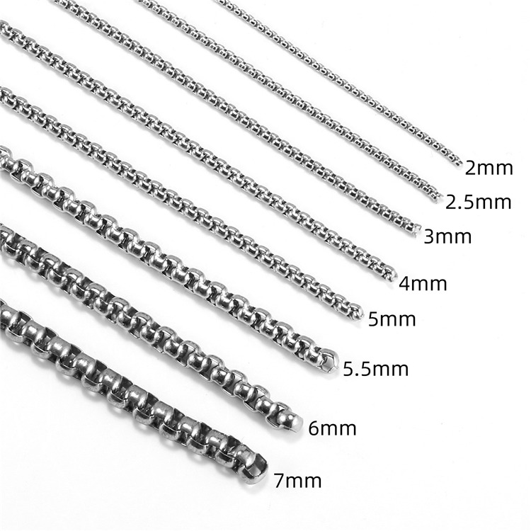 SC003 Stainless Steel Basic Link Chain Necklace Men Women  10 Meters per Bag