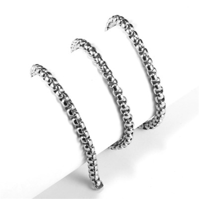 SC003 Stainless Steel Basic Link Chain Necklace Men Women  10 Meters per Bag
