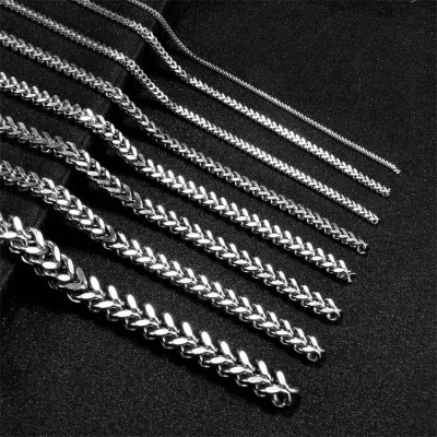 SC005 Stainless Steel Basic Link Chain Necklace Men Women  10 Meters per Bag