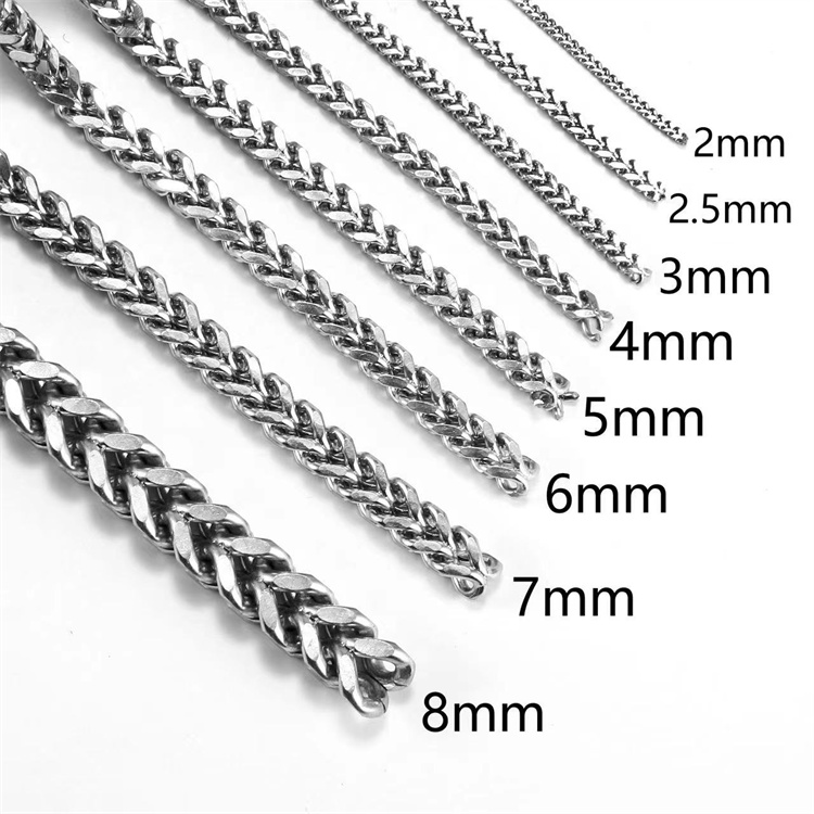 SC005 Stainless Steel Basic Link Chain Necklace Men Women  10 Meters per Bag