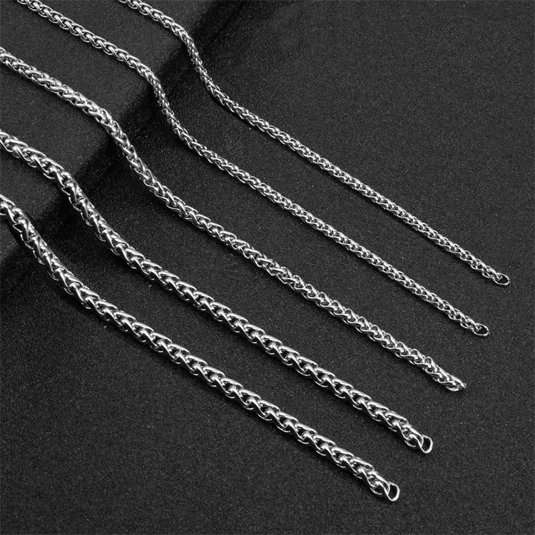 SC006 Stainless Steel Basic Link Chain Necklace Men Women  10 Meters per Bag