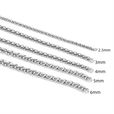 SC006 Stainless Steel Basic Link Chain Necklace Men Women  10 Meters per Bag