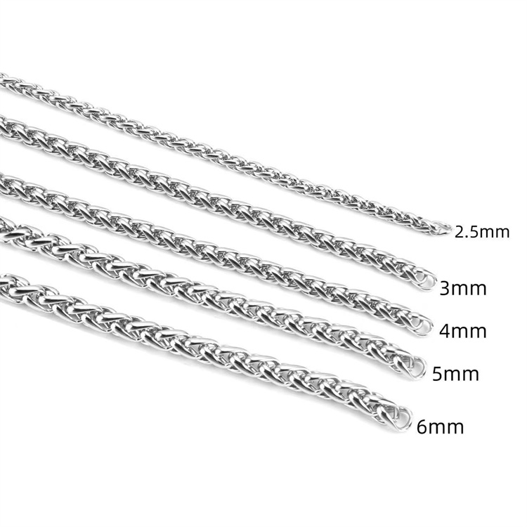 SC006 Stainless Steel Basic Link Chain Necklace Men Women  10 Meters per Bag
