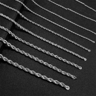 SC007 Stainless Steel Basic Link Chain Necklace Men Women  10 Meters per Bag