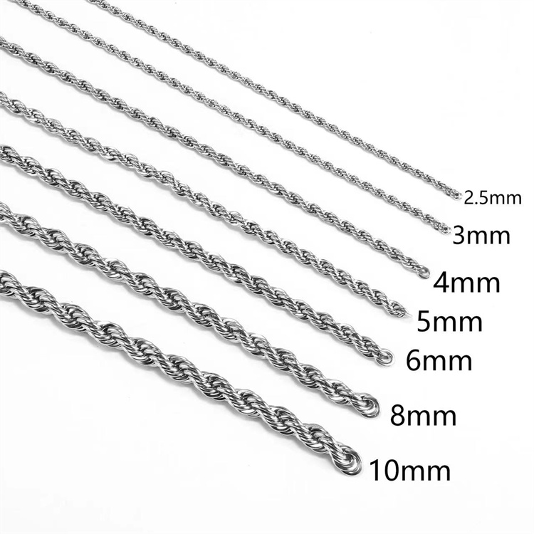 SC007 Stainless Steel Basic Link Chain Necklace Men Women  10 Meters per Bag