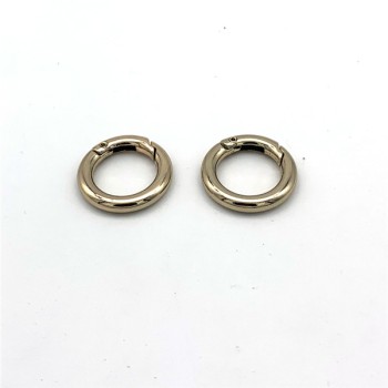 SR001 Spring  Alloy  O-ring Round Ring  For Bags Belts Strap Leather Crafts  100pcs/Bag