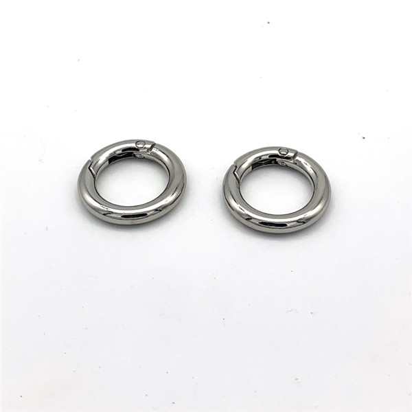 SR001 Spring  Alloy  O-ring Round Ring  For Bags Belts Strap Leather Crafts  100pcs/Bag