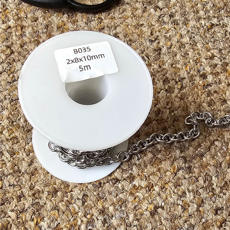 b035-2x8x10mm Stainless Steel Basic Link Chain Necklace Men Women  10 Meters per Bag UK ZA