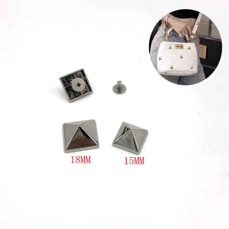 A0258 Four types of high pyramids spikes with screw back 100pcs/bag