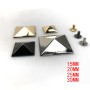 A5050 Four types of dwarf pyramids spikes with screw back  15 20 25 30mm option 100pcs/bag