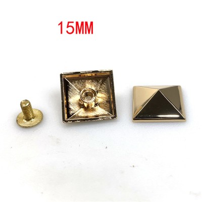 A5050 Four types of dwarf pyramids spikes with screw back  15 20 25 30mm option 100pcs/bag