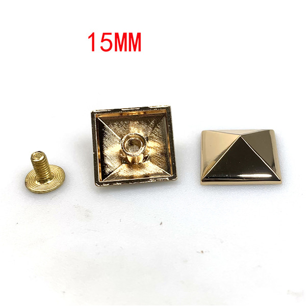 A5050 Four types of dwarf pyramids spikes with screw back  15 20 25 30mm option 100pcs/bag