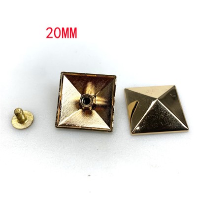 A5050 Four types of dwarf pyramids spikes with screw back  15 20 25 30mm option 100pcs/bag