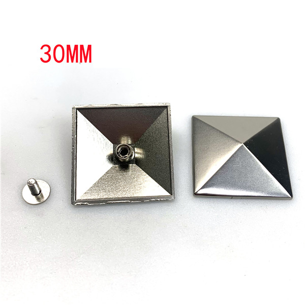 A5050 Four types of dwarf pyramids spikes with screw back  15 20 25 30mm option 100pcs/bag