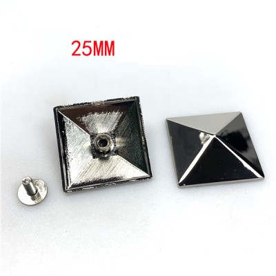 A5050 Four types of dwarf pyramids spikes with screw back  15 20 25 30mm option 100pcs/bag