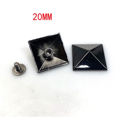 A5050 Four types of dwarf pyramids spikes with screw back  15 20 25 30mm option 100pcs/bag