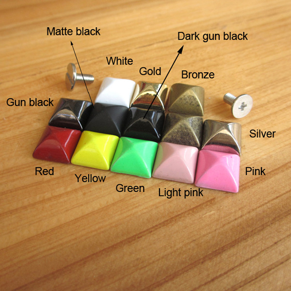 H028 Pyramid Spikes For Leather 10x5mm 100pcs/bag