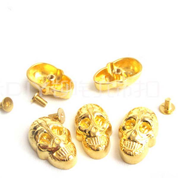NO63 Skull Screw Back 15x21mm 100pcs/bag