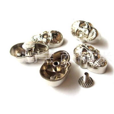 NO63 Skull Screw Back 15x21mm 100pcs/bag