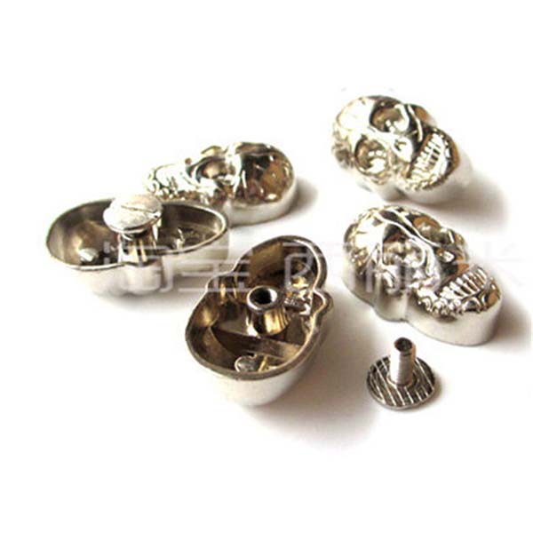 NO63 Skull Screw Back 15x21mm 100pcs/bag