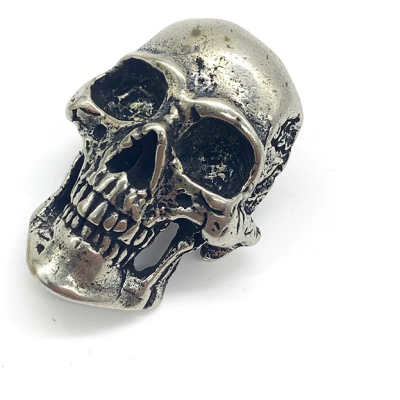 NO66 Solid brass  Skull Screw Back 22x30mm 100pcs/bag