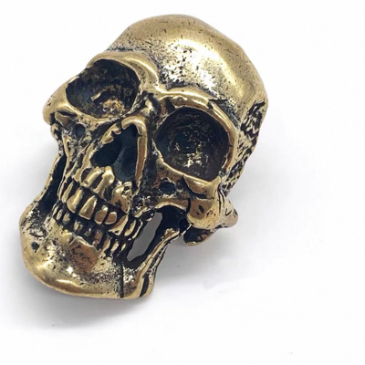 NO66 Solid brass  Skull Screw Back 22x30mm 100pcs/bag