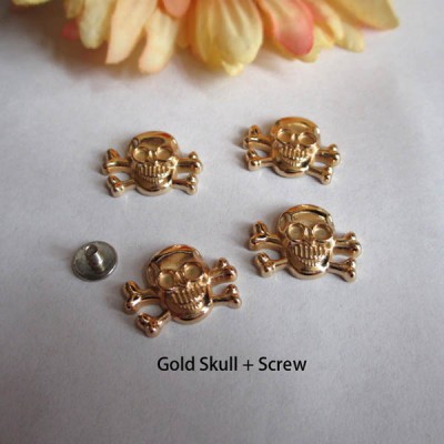 X1318 Skull Head Spikes 13x18mm  100pcs/bag