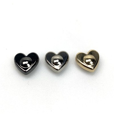 AH10 Heart Shaped Spikes  With Round Point And Screw Back 10mm 100pcs/bag