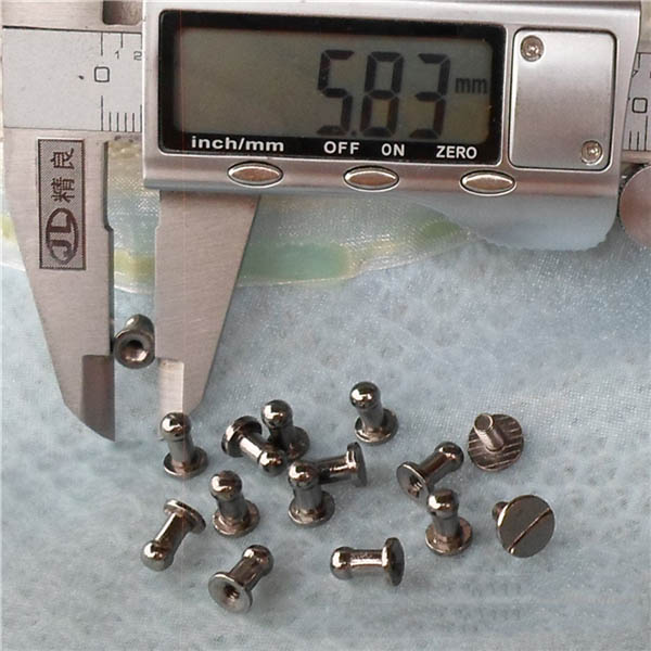 H060409 Nipple&Monk Head Screw Spikes 6x4x9mm  100pcs/bag