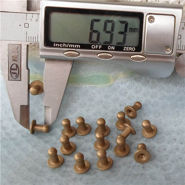 H070408 Nipple&Monk Head Screwback Spikes 7x4x8mm  100pcs/bag