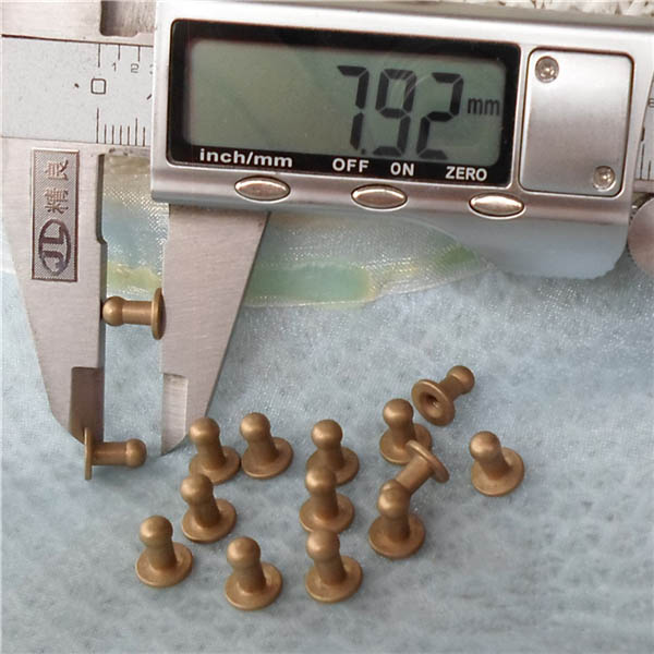 H070408 Nipple&Monk Head Screwback Spikes 7x4x8mm  100pcs/bag