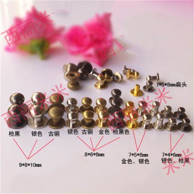 NO080608 Nipple&Monk Head Screw Spikes 8x6x8mm 100pcs/bag