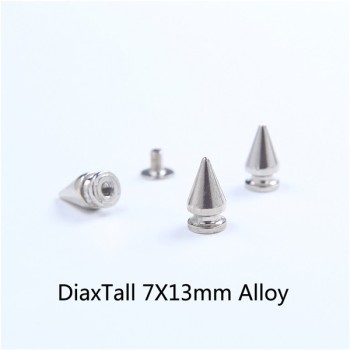 H004 Tree Spikes For Leather 7x13mm 100pcs/bag