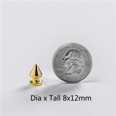 NO0812 Brass Tree Screw Spikes 8x12mm 100pcs/bag