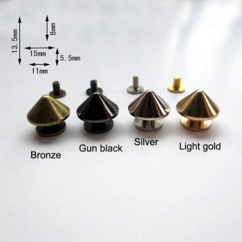 DIY Spike/Umbrella-Shaped Pointed  nail Cone Screw Spikes XL507 11x13.5mm 100pcs/bag