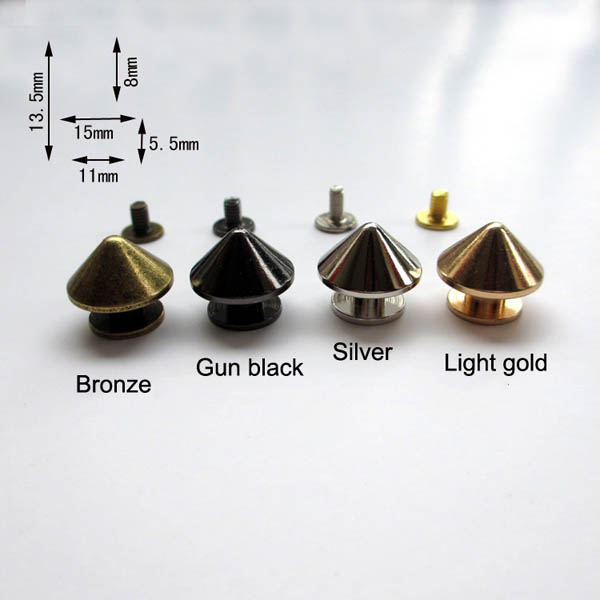 DIY Spike/Umbrella-Shaped Pointed  nail Cone Screw Spikes XL507 11x13.5mm 100pcs/bag