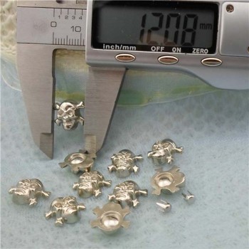 Q086 Plastic Skull Rivets 12mmx12mm 1000pcs/bag