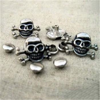 D001 Skull Alloy Rivets 15x12mm 100pcs/bag