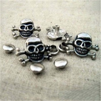 D001 Skull Alloy Rivets 15x12mm 100pcs/bag