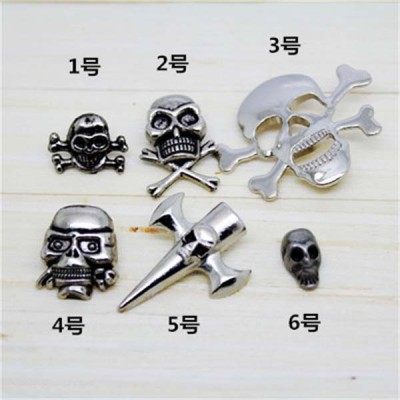D0029 Skull Alloy Rivets 29x40mm 100pcs/bag