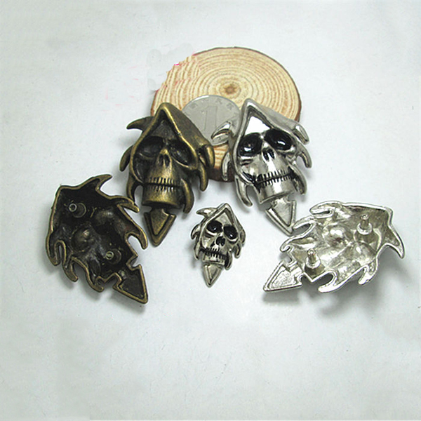 D005 Skull Alloy Rivets 35x53mm 100pcs/bag